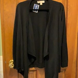 Michael Kors black open cardigan size xs